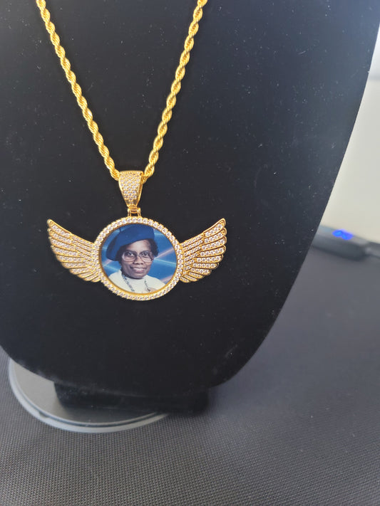 Custom Angel Wing Necklace